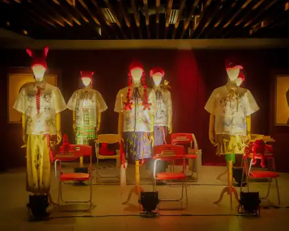 Daryl Maat deconstructs the typical school uniform into fashionable, wearable pieces.