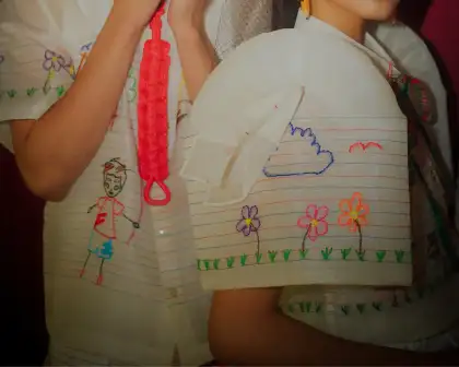 Details of the barong pieces by Daryl Maat for "Guhit ng Gunita"