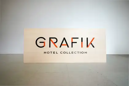 The Grafik Hotel Collection logo during the launch event last May 20, 2025