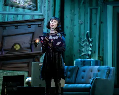 Karis Oka as Lydia Deetz in the Australian production of "Beetlejuice - The Musical"