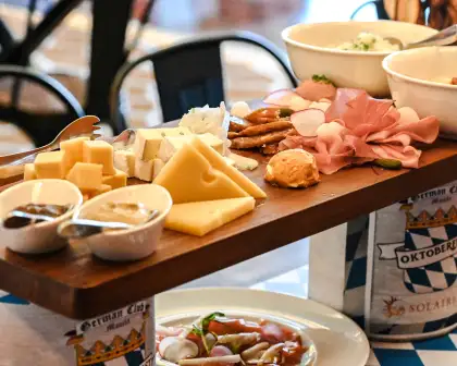 Wiesen jause (German cold cuts and cheeses)