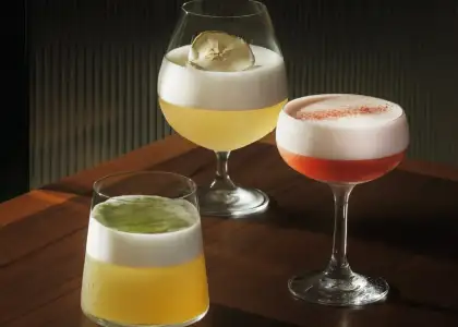 The Din Tai Fung branch at Resorts World Sentosa features the brand's first cocktail tea bar in Asia