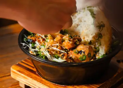 The ChiBap being mixed