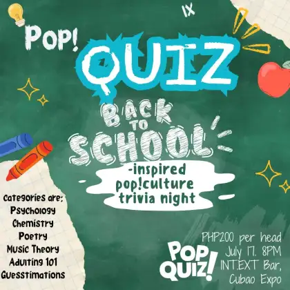 PopQuiz: A Back to School Trivia Night