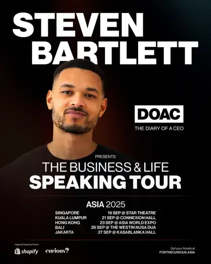 Steven Bartlett The Business and Life Speaking Tour