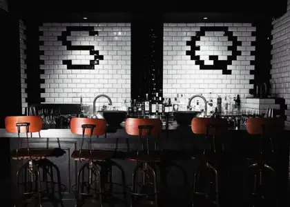 The view of the bar at Somewhere Quiet