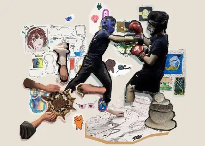 Gowld Art Centre digital collage