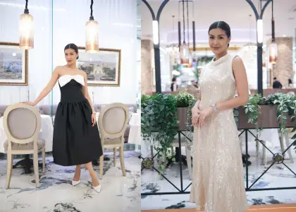 Moressi offers RTW cocktail and long dresses from Self-Portrait