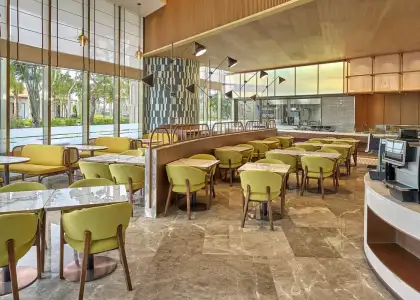 Birkin Kitchen is an all-day dining venue in the hotel