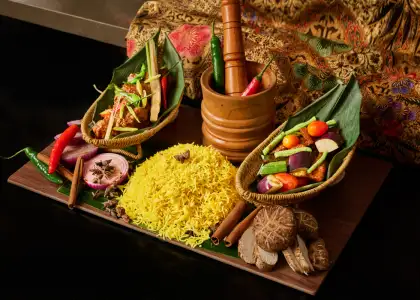 Some of the fare at the Asian Market Cafe for SG60