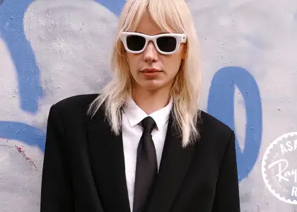 Model wearing the new Wayfarer Puffer