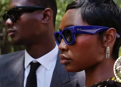 Models wearing the new Wayfarer Puffer, designed by A$AP Rocky