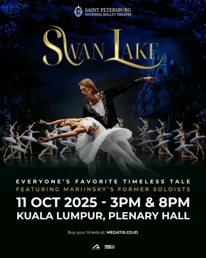 Official poster of the "Swan Lake" in Kuala Lumpur