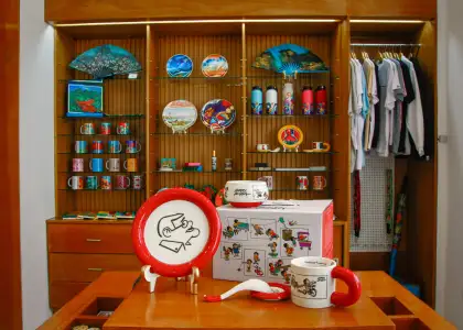 The Museum Shop in the newly expanded museum space