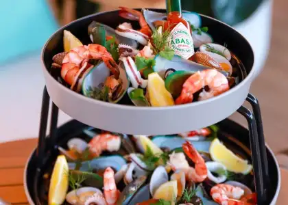 seafood platter LAY Beach club