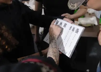 Shogun Rapper's rehearsal.