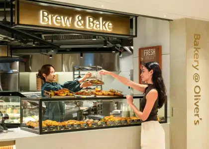 Oliver’s The Delicatessen's Brew & Bake area