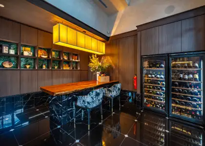 Interiors of a restaurant at Resorts World Sentosa