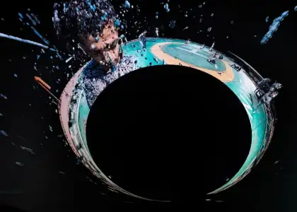 Installation view of On the Other Earth