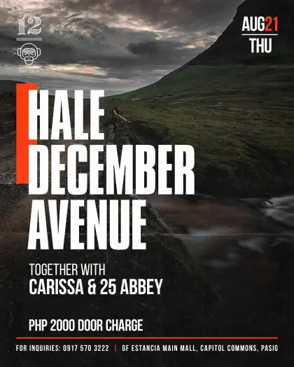Hale x December Avenue at 12 Monkeys