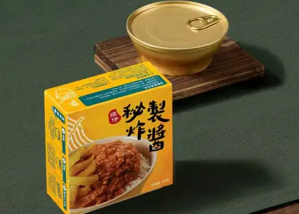 Tam Jai's canned zhajian can go with rice.