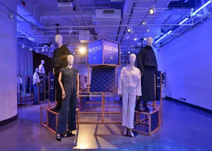 Mannequins at Levi's Blue Tab collection debut event in Soho House, Hong Kong