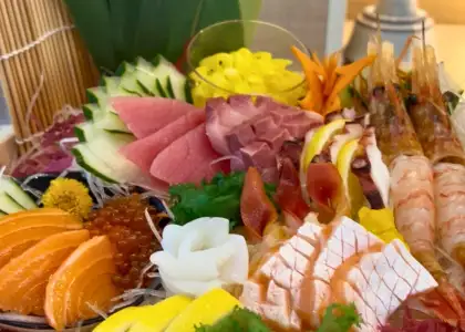 StarCruises’ “Star Voyager” sashimi offerings at Silk Road Restaurant on display