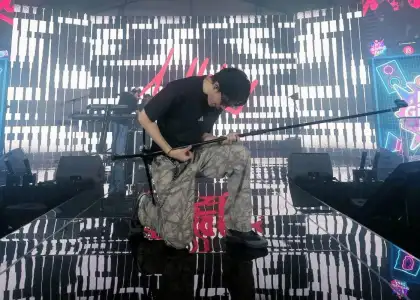 Lullaboy at one of his shows' rehearsal