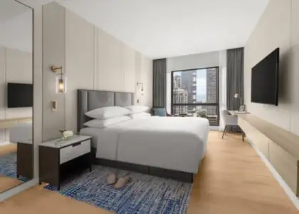 Interior of the three-bedroom apartment