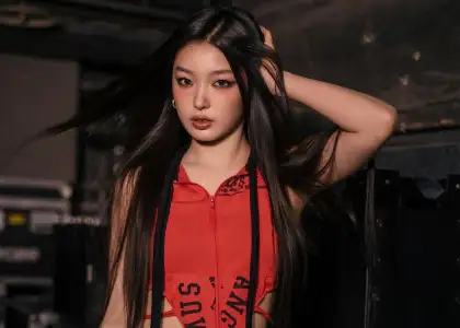 KATSEYE member Yoonchae in glam look