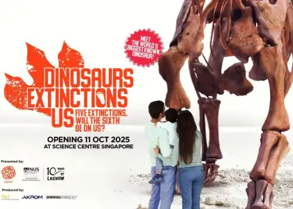 Poster of the "DINOSAURS | EXHIBITION | US" Exhibition