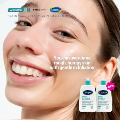 Cetaphil's advertisement for the newest Gentle Exfoliating Salicylic Acid Line