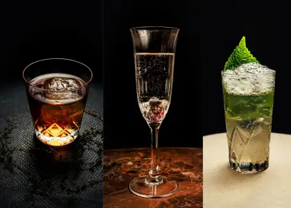 Three artwork-inspired cocktails