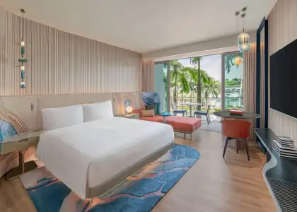 Premier Deluxe King Room with a pool view