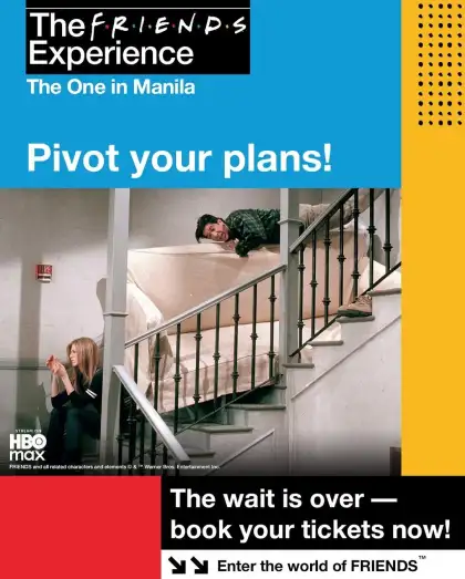 The official poster for The FRIENDS™ Experience in Manila