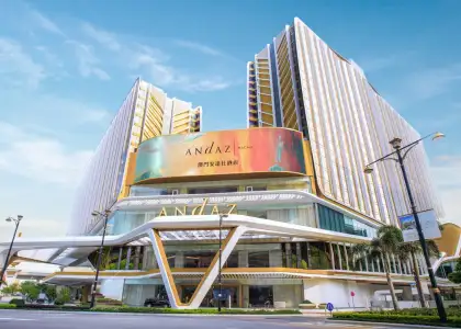 Facade of a hotel in Macau