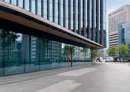 An activity zone that's both a meeting point and striking photo spot