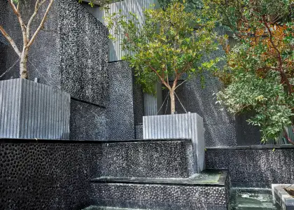 Inspired by the original nine-step waterfall in the Dusit Thani Bangkok hotel