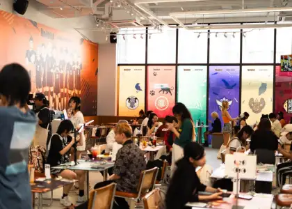 The interior of Doko Koko Cafe