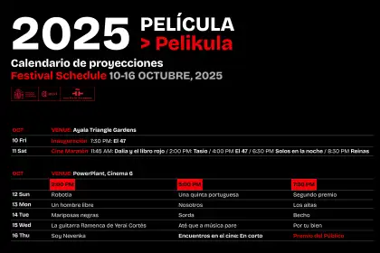 Schedule for PELÍCULA>PELIKULA