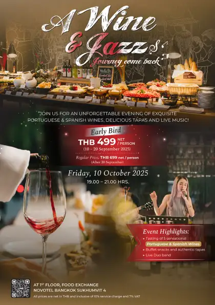 Wine Testing Event at Food Exchange Novotel Bangkok Sukhumvit 4