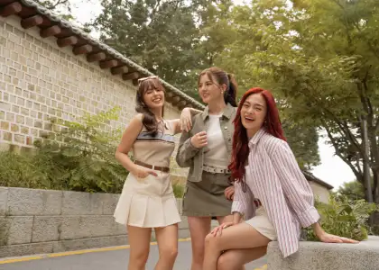 Female models for "Cozy Days Ahead"