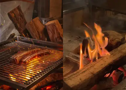 Grilled pork ribs bbq