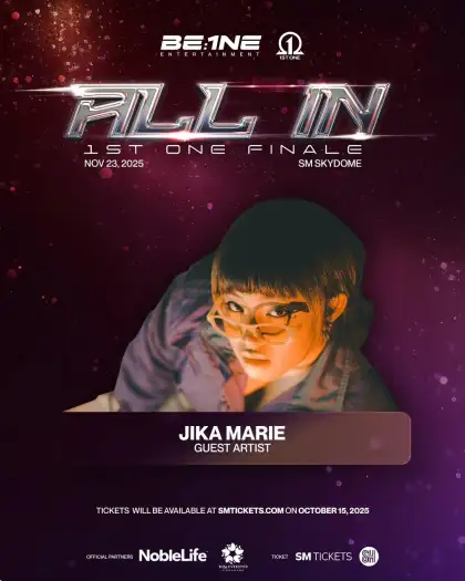 jikamarie as a guest artist in 1st. ONE's "ALL 1N" concert