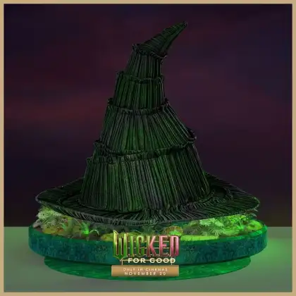 Artist rendition of Elphaba's hat at RWS