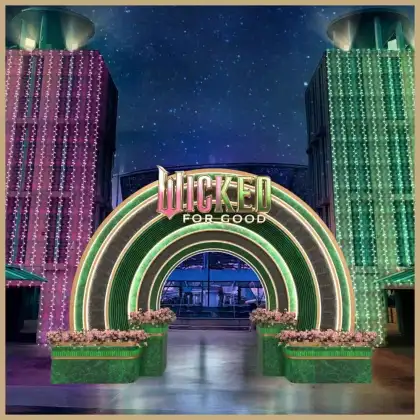 The arches to Emerald City at Resorts World Sentosa