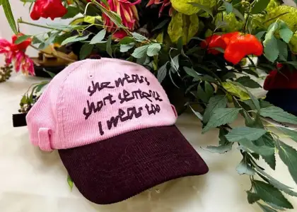 Custom baseball cap by Short Sentence photographed by The Beat Asia