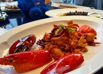 Boston Lobster at Tidu Reserve Restaurant in Shanghai as photographed by The Beat Asia