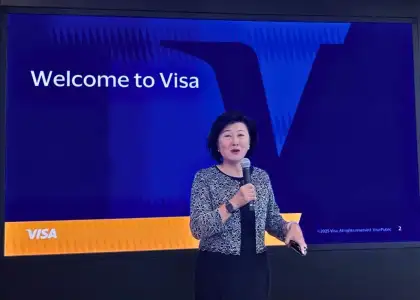 Ms. Shirley Yu, Group General Manager of Visa Greater China at Visa Shanghai office as photographed by The Beat Asia