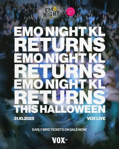 Poster for Emo Night KL's Halloween Reunion Party